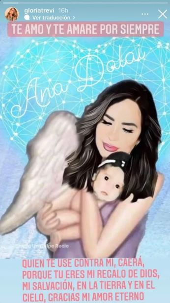 Con emotivo mensaje, Gloria Trevi recuerda a su hija Ana Dalai