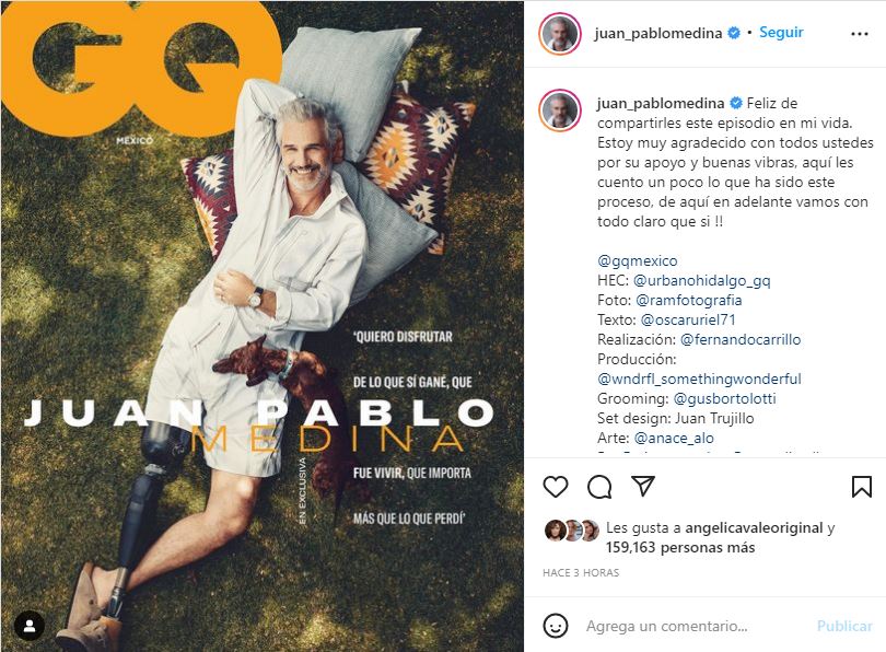 Juan Pablo Medina reaparece para hablar del delicado tema de salud por el que pasó