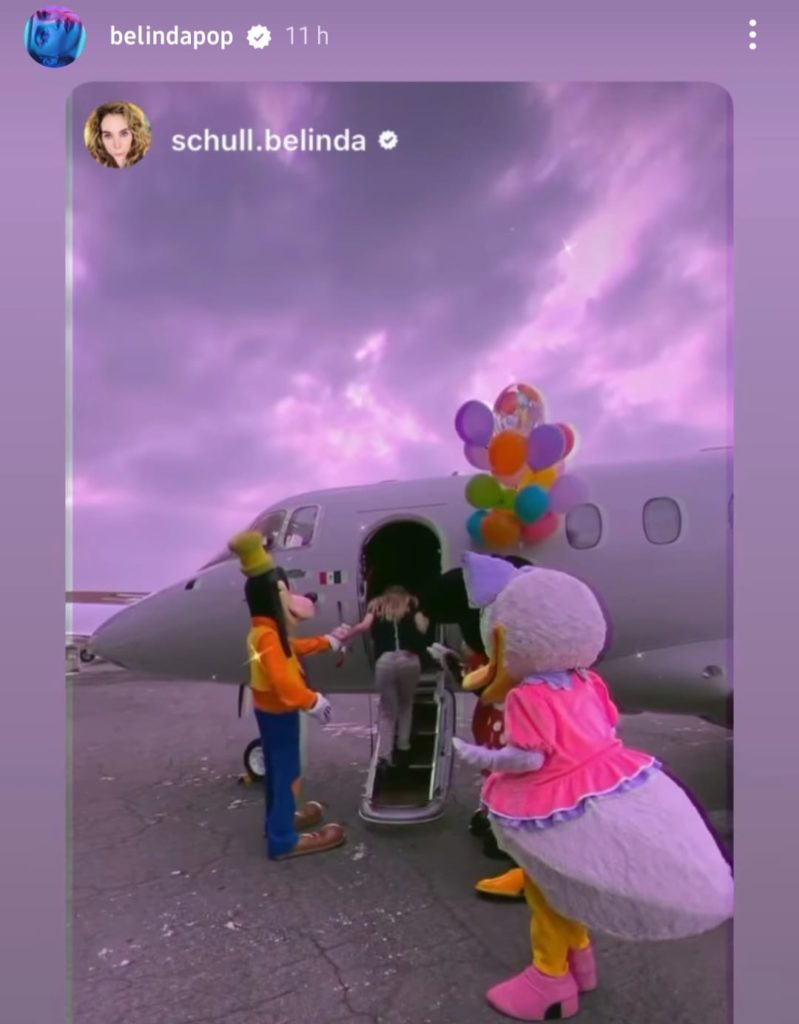 Belinda recibe "serenata" por su cumpleaños de una persona muy especial