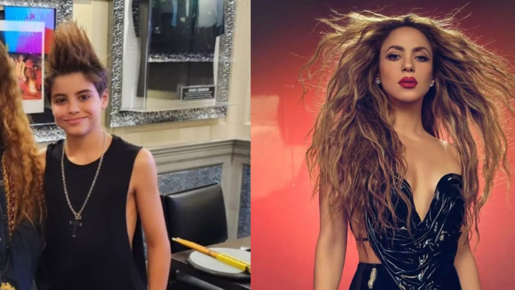 El hijo mayor de la reconocida cantante Shakira debutó como baterista en una de sus primeras bandas de rock en Miami.
