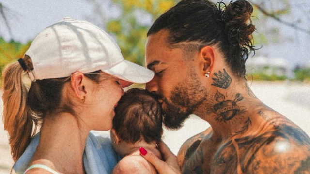 Maluma compartió unas instantáneas del final de sus vacaciones junto a su pareja Susana y su hija París, antes de sus compromisos laborales.
