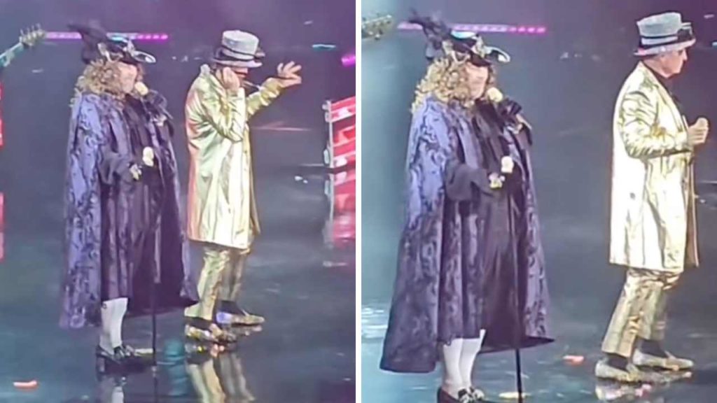 Mijares y Emmanuel desatan risas y memes con sus exóticos vestuarios en concierto