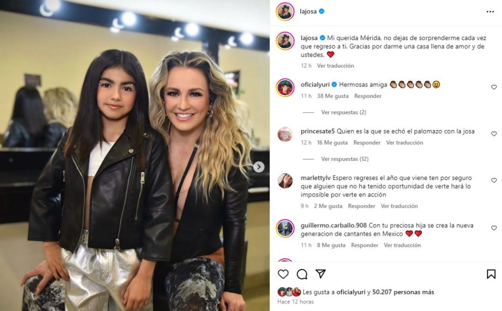 María José: La estrella que también brilla en la escuela de su hija.