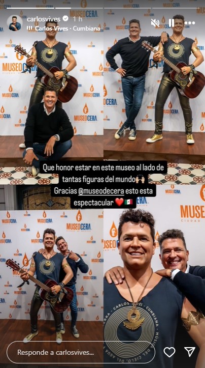 Carlos Vives sorprende con su réplica en el Museo de Cera: "Me daba pena, pero me emocionó"
