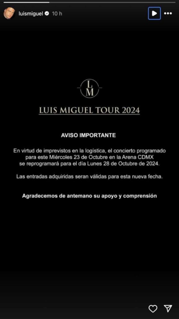 Luis Miguel: Revelan verdadero motivo de la cancelación de su concierto en CDMX