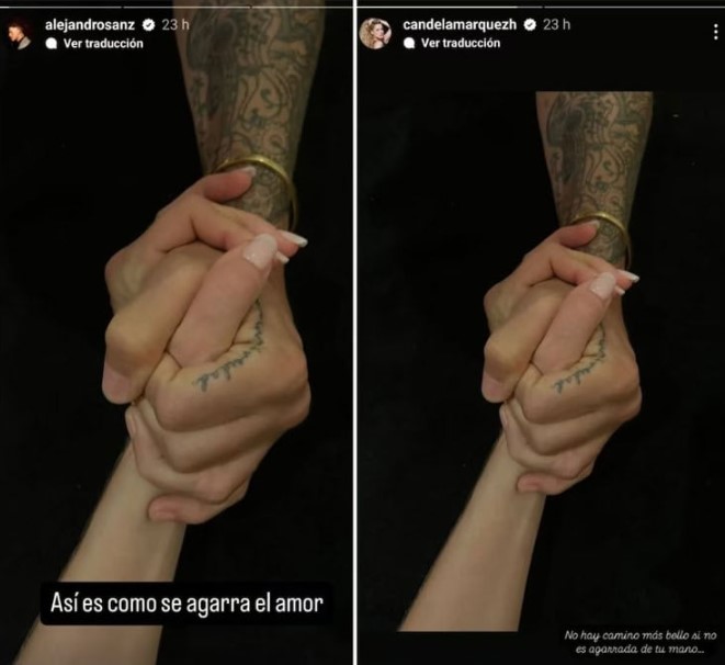 ¡Alejandro Sanz y Candela Márquez confirman su romance con tierna foto en redes!