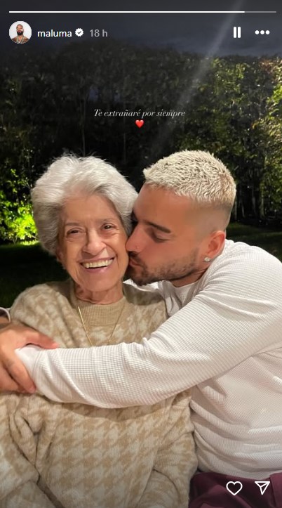 Maluma despide a su abuelita en medio de festejos por su cumpleaños
